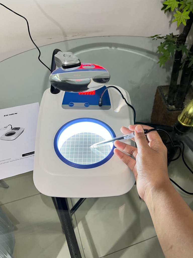 Portable LED Light Colony Counter Bacteria Microbiological Model JL-1