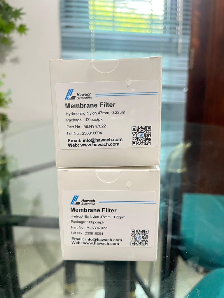 Nylon Membrane Filter Hydrophilic 47 mm Pori 0.22 Um Hawach MLNY47022