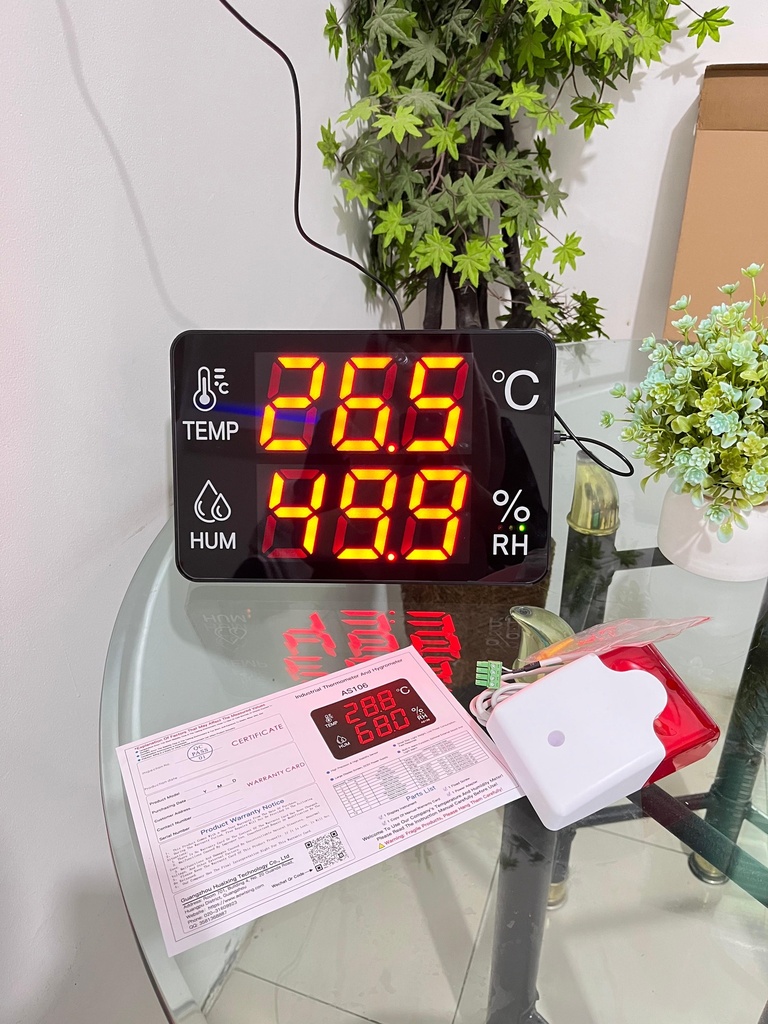Digital Thermo Hygrometer with External Alarm