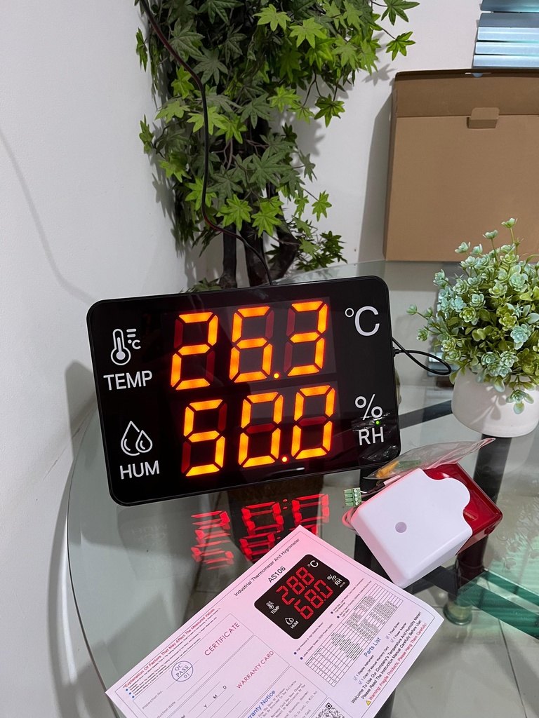 Digital Thermo Hygrometer with External Alarm