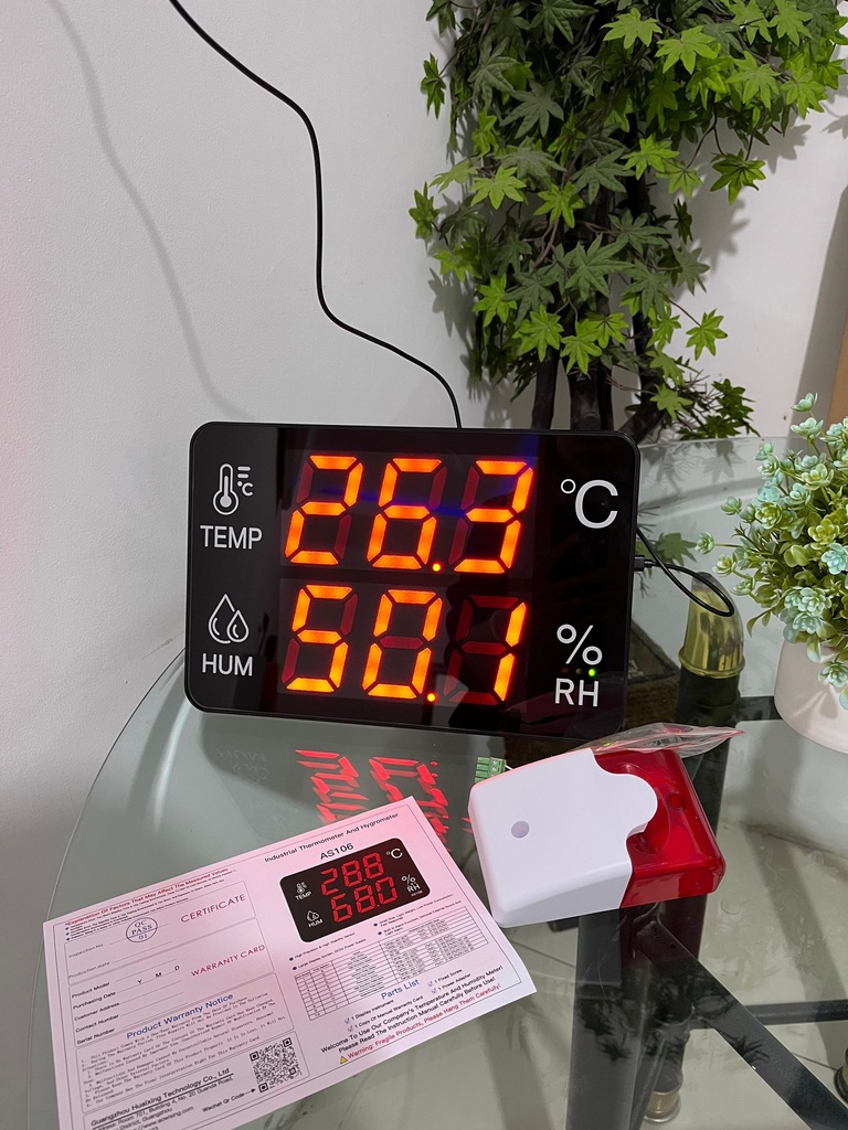 Digital Thermo Hygrometer with External Alarm