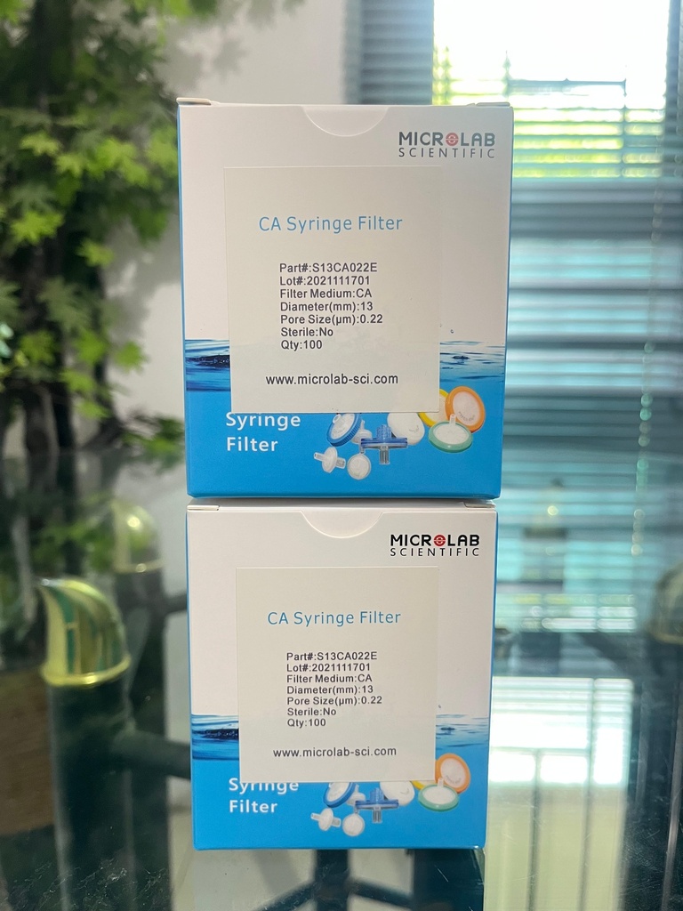 CA Syringe Filter 13 mm 0.22 um