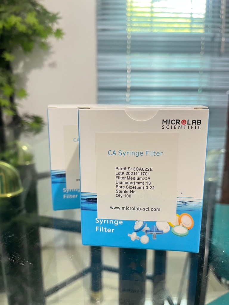 CA Syringe Filter 13 mm 0.22 um