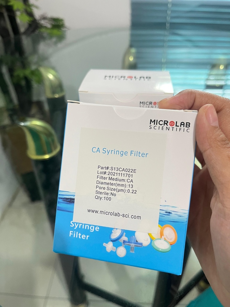 CA Syringe Filter 13 mm 0.22 um