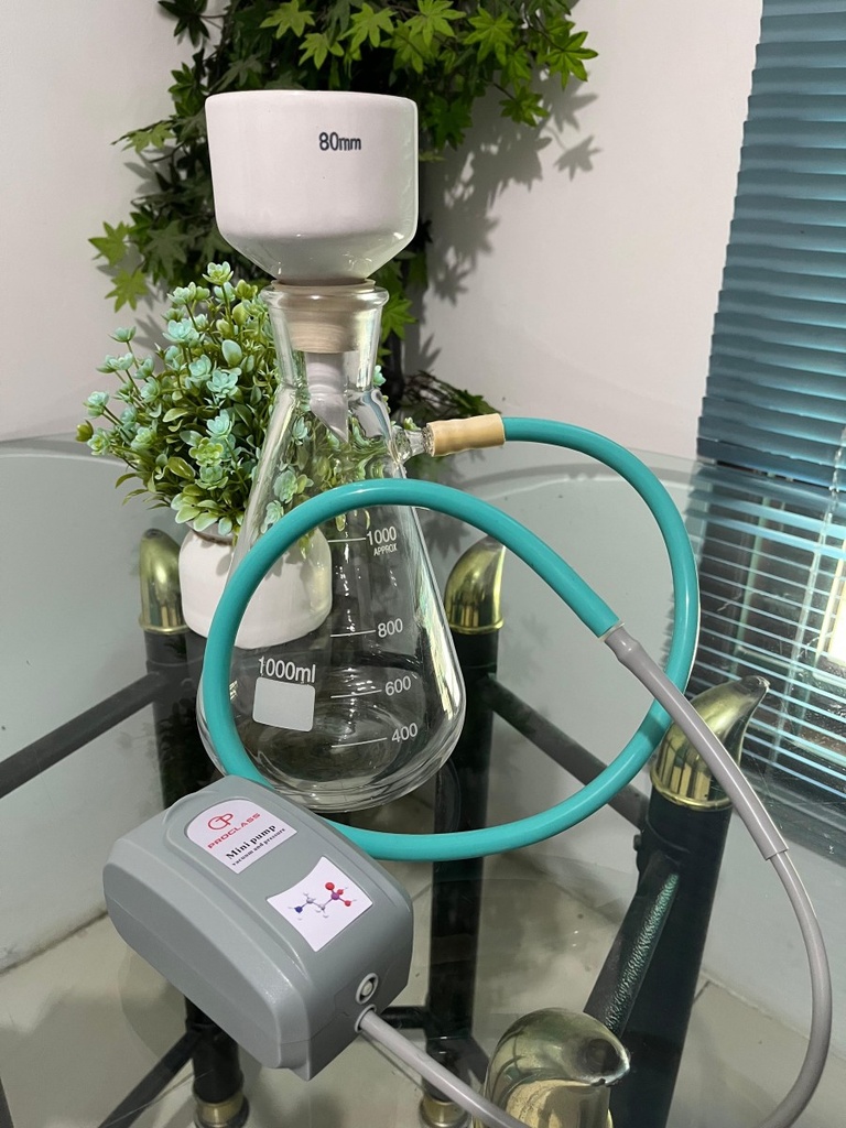 Set Buchner Filter 80mm Plus Mini Vacuum Pump