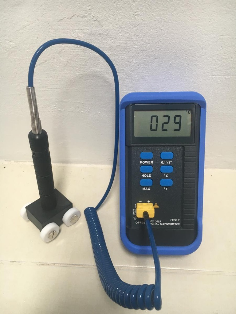 Set Thermometer Digital TFC 305A Plus Roller Temperature Probe PTFE