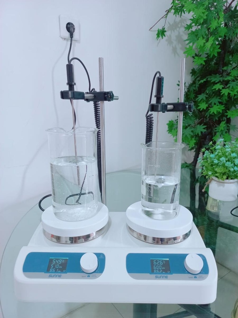 Digital Hotplate Stirrer SN-MSY-2HD 2 Place Max stirring 2 x 5 Liter