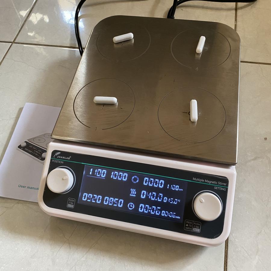 Multi Position Magnetic Stirrer with Heating MHS4 Pro Joanlab