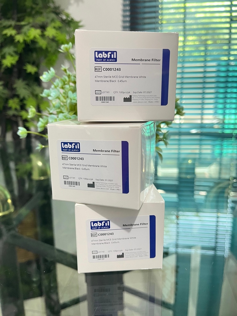 Membrane Filter C0001243 47 Sterile MCE Gridded White Membrane/Black 0.45um