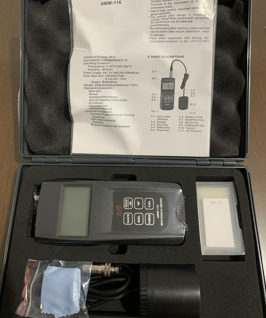 Digital Whiteness Meter AWM-116 Amittari