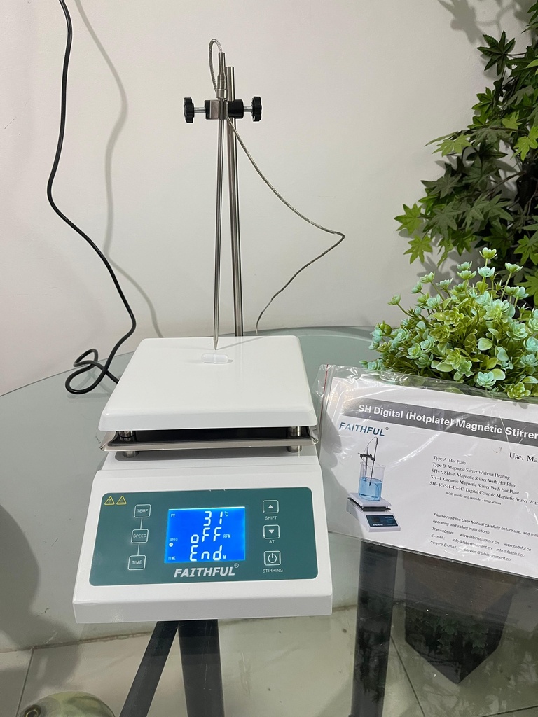 Digital Ceramic Magnetic Stirrer with Timer and Temp Control SH-II-4C