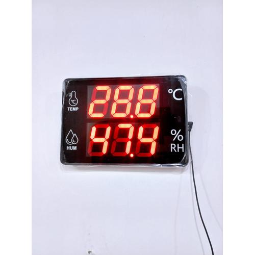 Digital Thermo Hygrometer with External Alarm Plus Connector Output RJ45