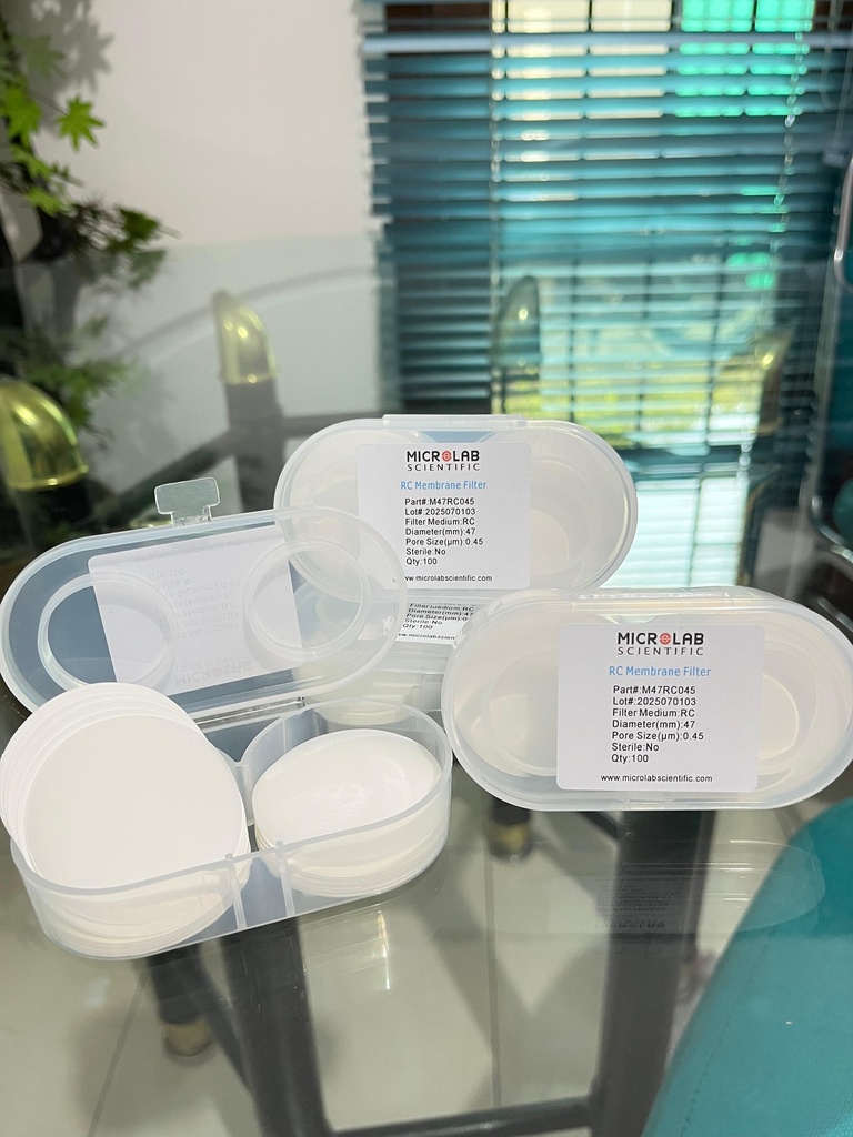 Regenerated Celullose Membrane Filter 47 mm 0.45 um / RC Membrane Filter