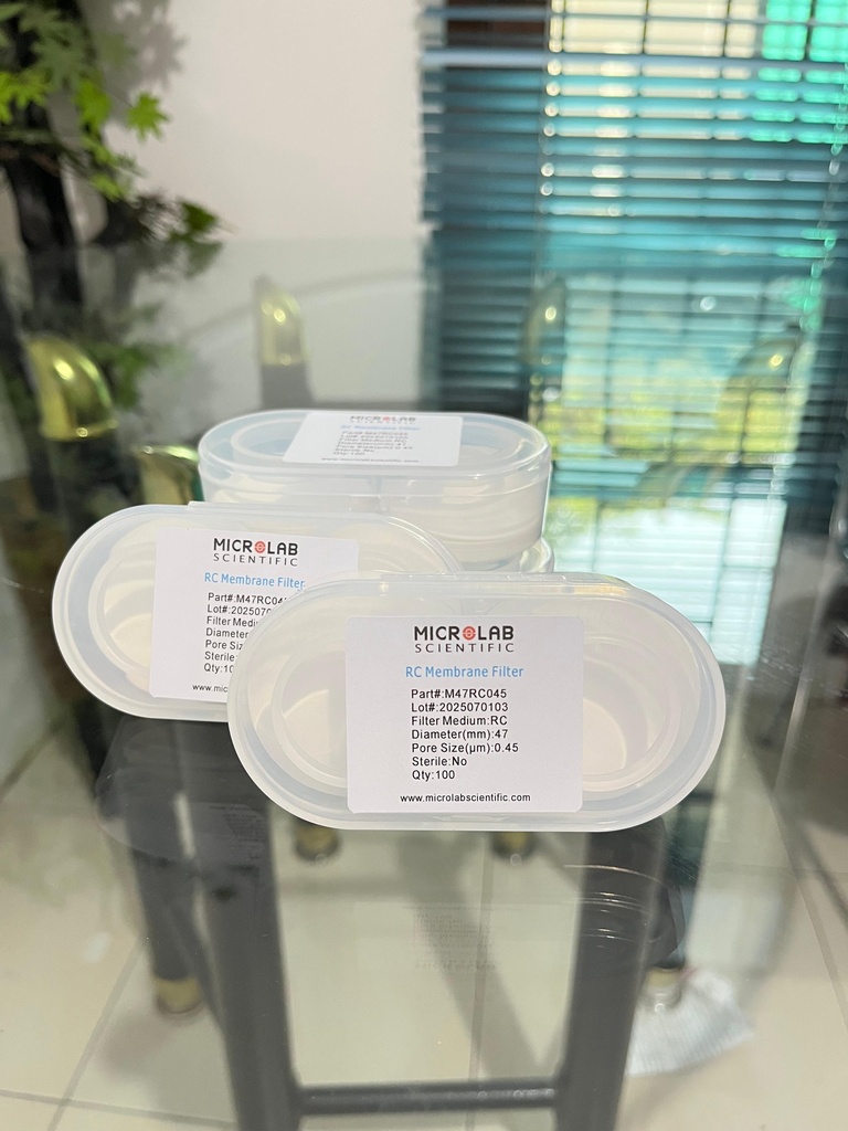 Regenerated Celullose Membrane Filter 47 mm 0.45 um / RC Membrane Filter