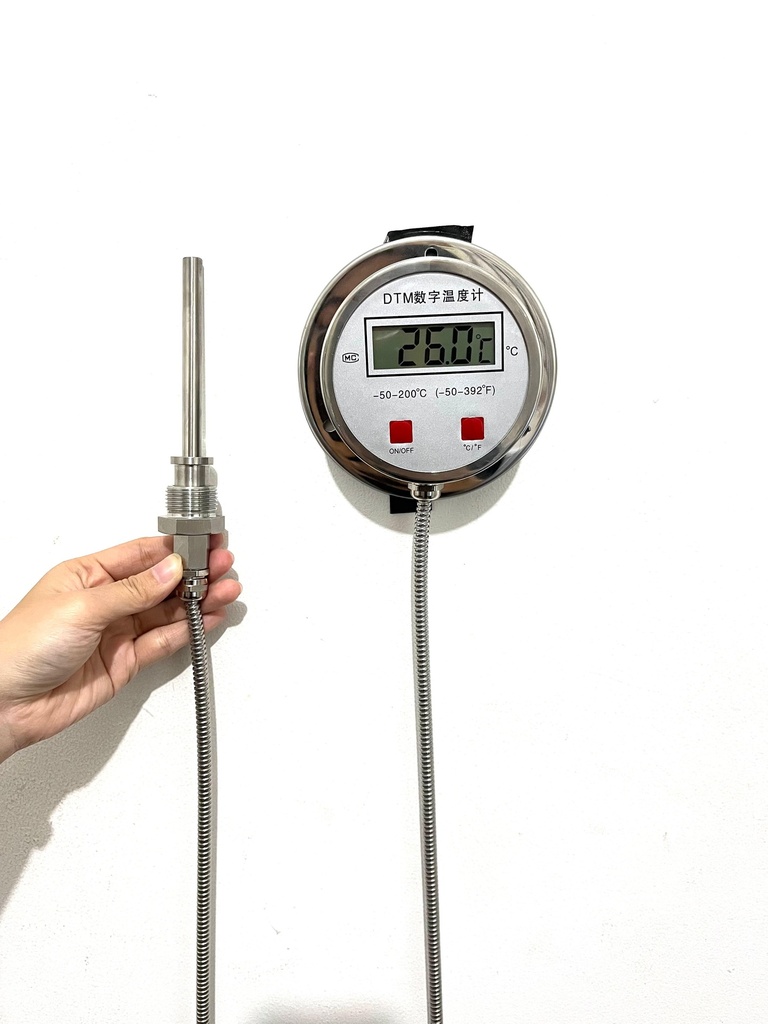 Digital Bimetallic Thermometer / Industrial Temperature Control Bimetal Boiler High Precision