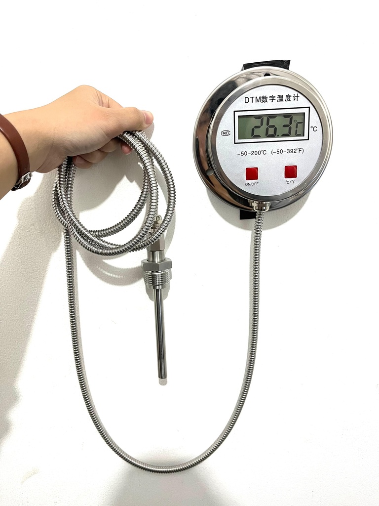 Digital Bimetallic Thermometer / Industrial Temperature Control Bimetal Boiler High Precision