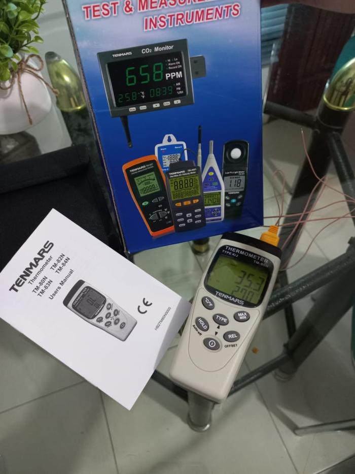 Industrial Thermometer Thermocouple Type K/J TENMARS TM-80N