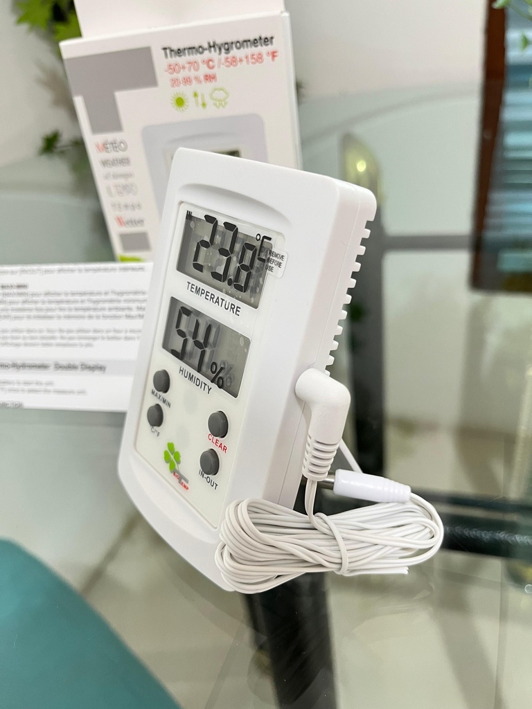 Digital Thermo Hygrometer with Outdoor Sensor Alla France
