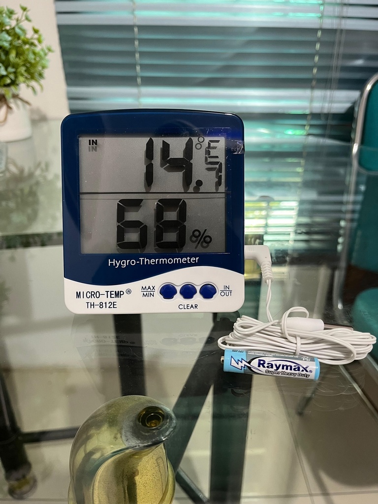 Thermohygrometer Indoor Outdoor TH-812E / Thermo Hygrometer Ruangan