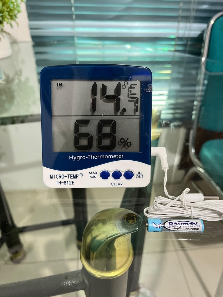 Thermohygrometer Indoor Outdoor TH-812E / Thermo Hygrometer Ruangan
