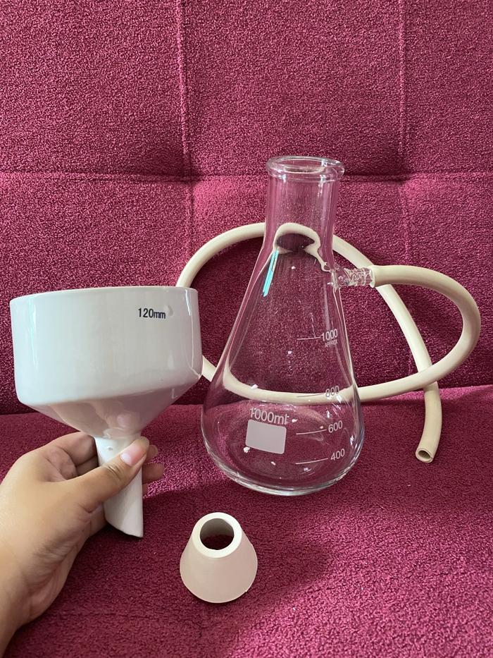 Set Filtering Flask 1000ml with Corong Buchner 120mm