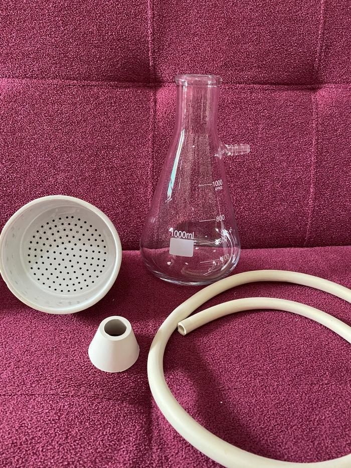 Set Filtering Flask 1000ml with Corong Buchner 120mm