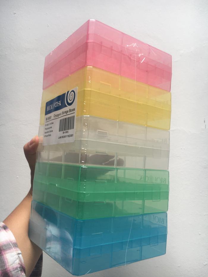 Micro Tube Cryogenic Storage Box 81 Well Brand Biologix 90-9081