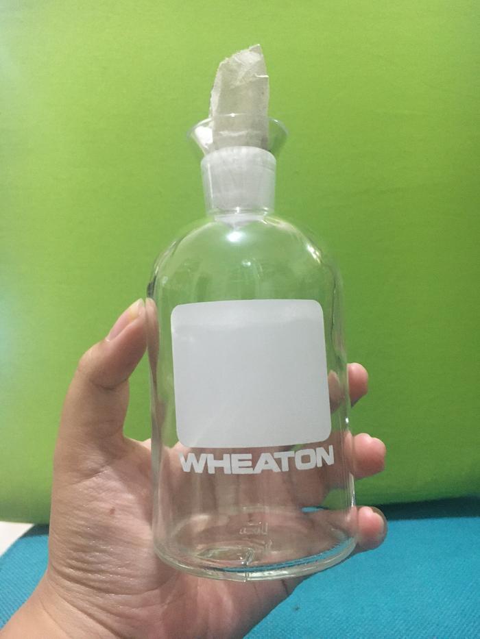 Borosilicate Glass BOD Bottle 300ml Clear Botol BOD Brand Wheaton