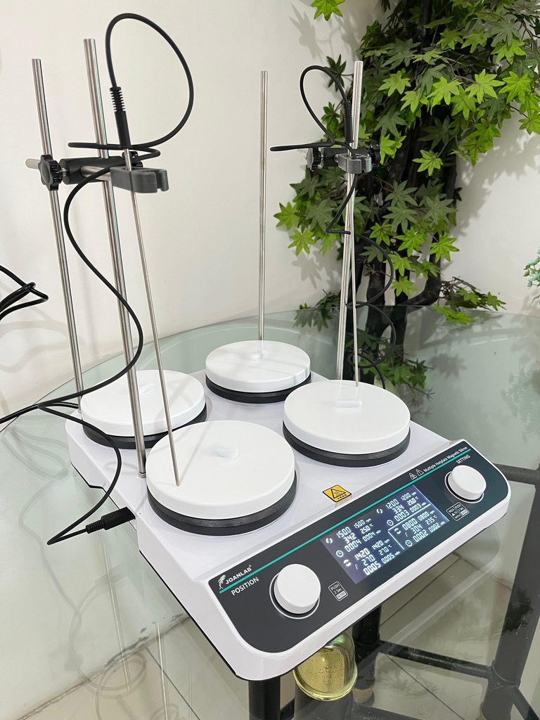 Digital Hotplate Stirrer Four Rows Joanlab HHMS-4Max / Digital Hotplate Stirrer 4 Tungku 50 - 1500 RPM