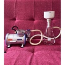 Set Vacuum Pump Rocker 300 dan Corong Buchner Funnel 120 mm plus Bottom Flask 1 liter Vacuum Filtration
