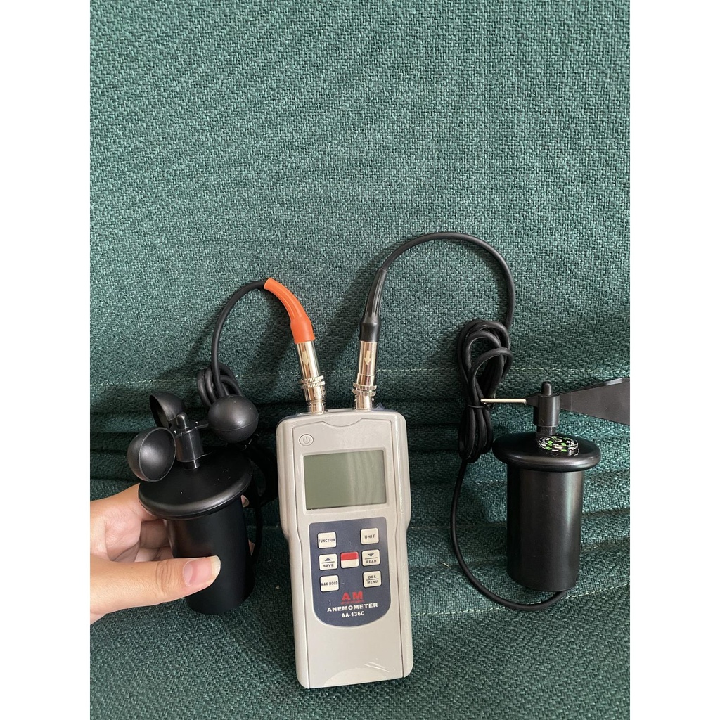 Anemometer Digital Wind Speed Meter Three Cup Model AA-136C Amittari