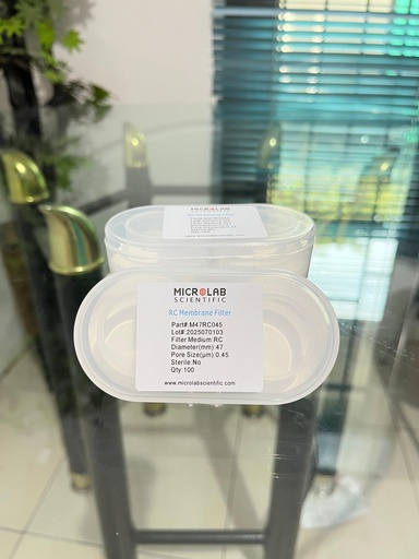 Regenerated Celullose Membrane Filter 47 mm 0.45 um / RC Membrane Filter