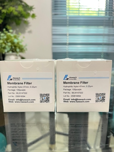 Nylon Membrane Filter Hydrophilic 47 mm Pori 0.22 Um Hawach MLNY47022