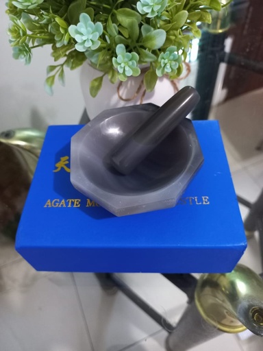 Agate Mortar and Pestle Diameter 6cm Brand Ningbo