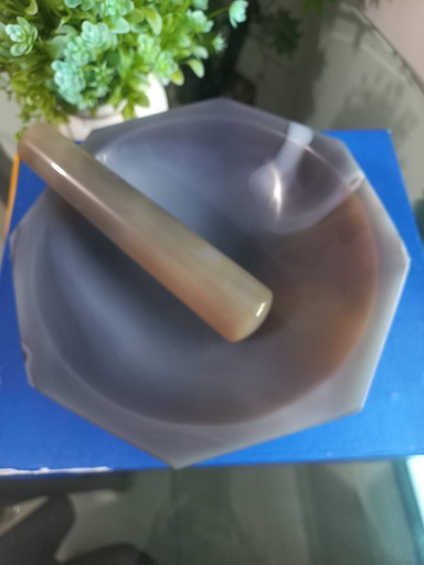 Agate Mortar and Pestle Diameter 15cm Brand Ningbo